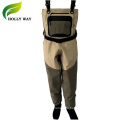 100% Waterproof Breathable Fishing Chest Wader with Black Neoprene Socks